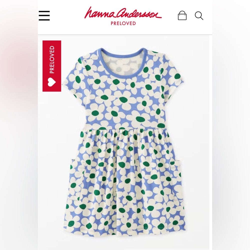 Hanna Andersson Floral Dress & Rib Leggings Set - Picture 2 of 4